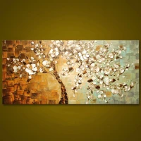 frameless panel hand painted thick palette knife painting wall art picture modern abstract canvas large oil painting for home