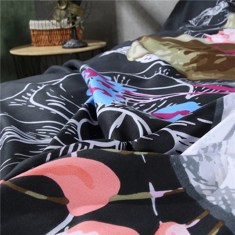 Комплект постельного белья с 3D черепом черно-белый пододеяльник Королевский