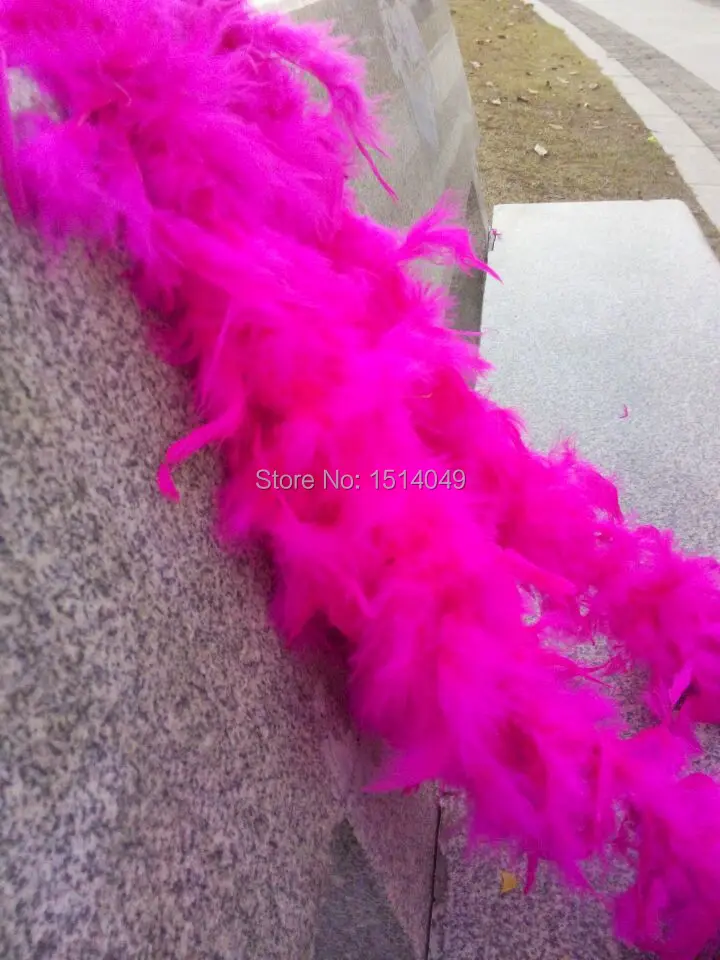 

Free shipping wholesale 5pcs high quality Turkey feathers 2m long Feather boa Decorative Choose a variety of colors