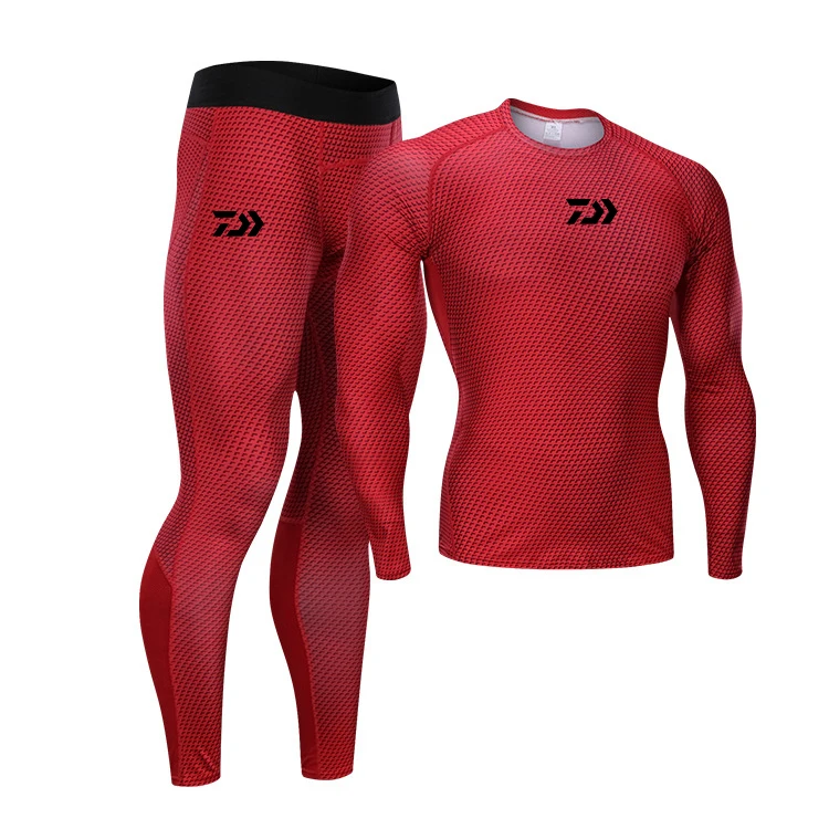 

Daiwa Men Outdoor Sports Fishing Clothes Sets Breathable Quick Dry Anti UV 40+ Anti Mosquito Fishing Shirts Fishing Pants