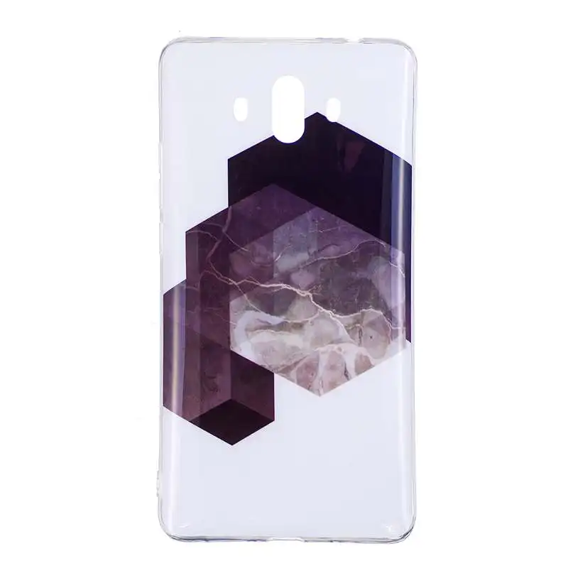 P20Lite Marble Phone Case on for Huawei P 20 Honor 8 9 Geometry Splice Soft TPU Back Cover mate 10 Coque |