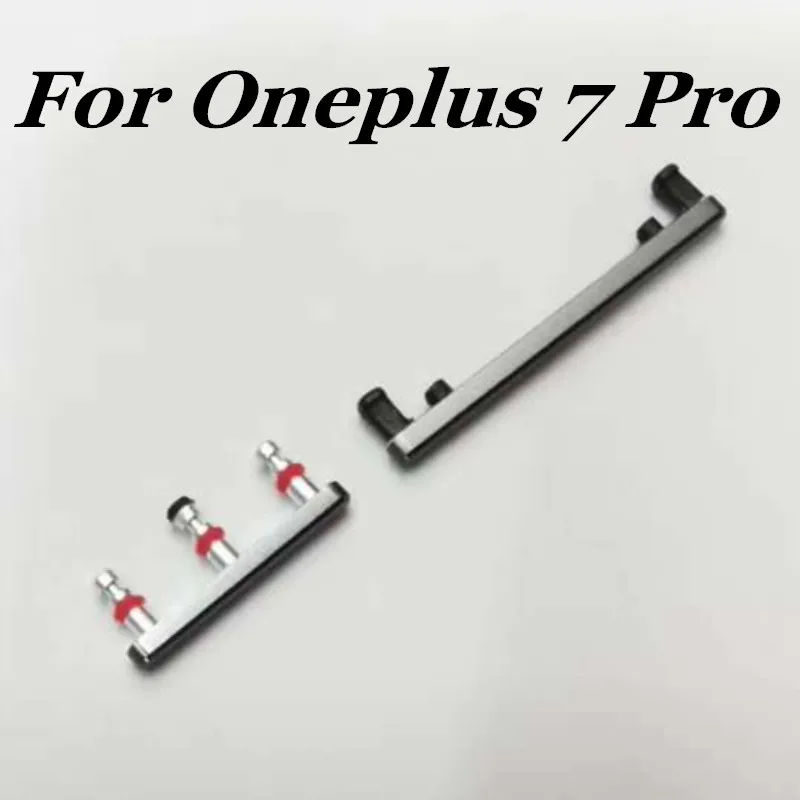 1 комплект Оригинальная Боковая кнопка громкости для Oneplus 7 Pro+ кнопка включения/выключения питания, запасная часть - Цвет: BLACK