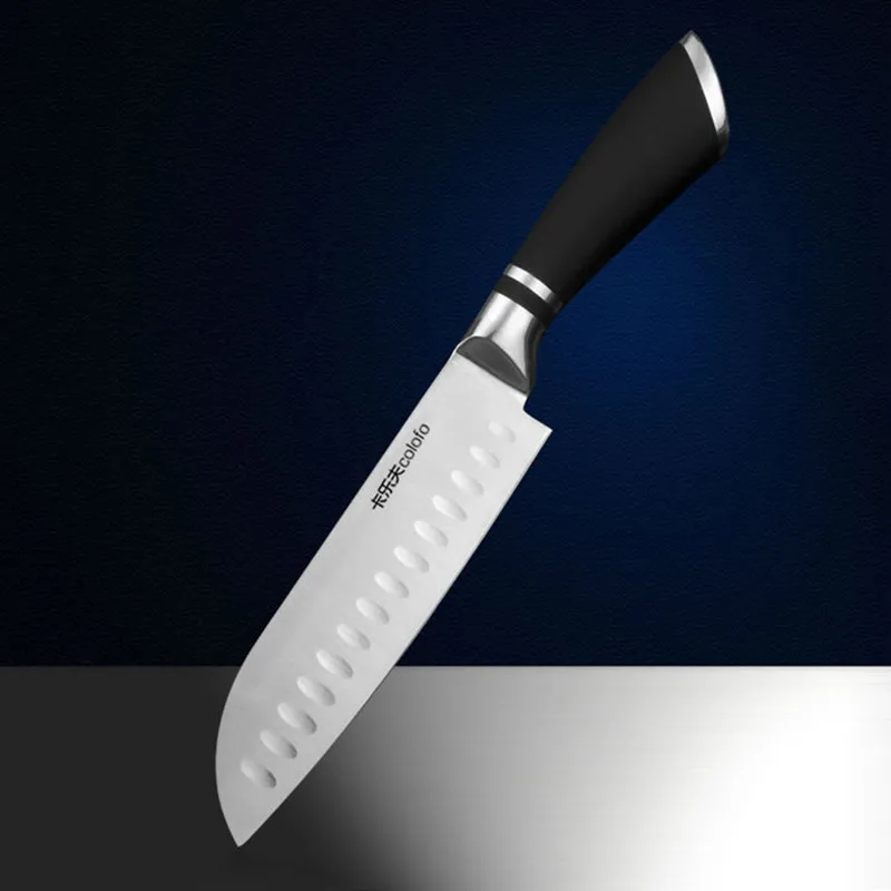 

Free Shipping MIKALA Kitchen Stainless Steel Japanese Style Chef Knife Santoku Cutting Knife Meat Fruit Vegetable Knives Cleaver