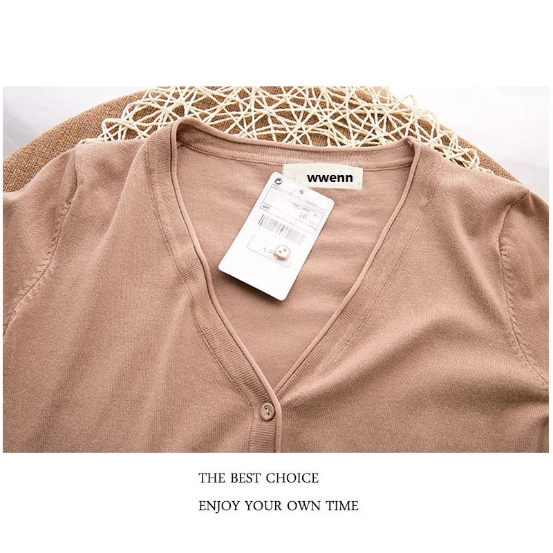 Женский свитер кардиган 2017 новая мода Осень-зима длинный рукав Свободный вязаный