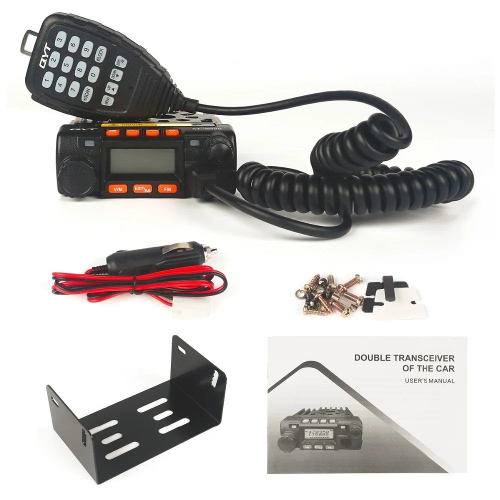 Мини Автомобильный приемопередатчик QYT KT8900 CTCSS DCS 5 тонов DTMF 136 174/400 480 МГц VHF 25 Вт UHF 20