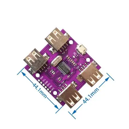 CJMCU 204 USB 2 0 HUB 4 портовый модуль контроллера высокая скорость DC 5V 500mA|Интегральные