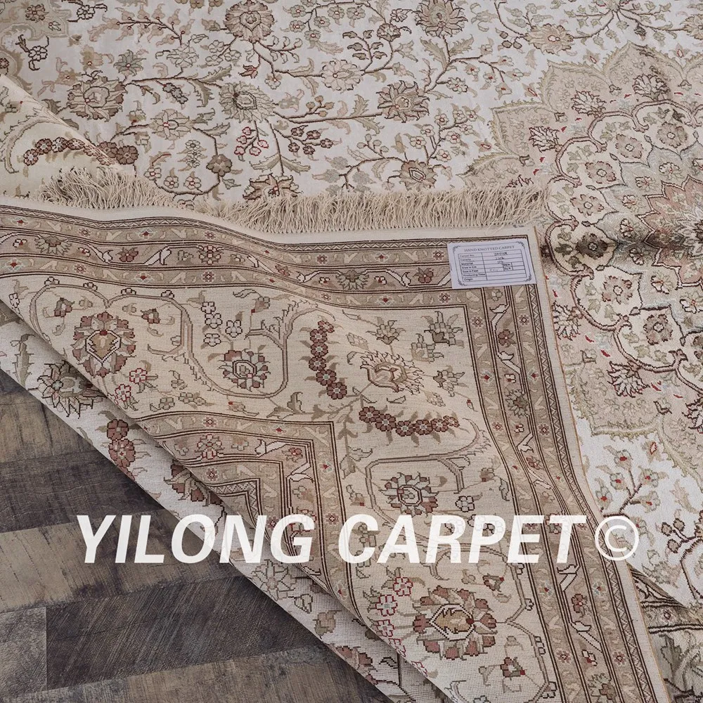 Yilong 9 'x 12' персидский шелковый ковер большой Шелковый античный турецкий ручной