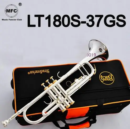 

Brand New Professional Bb Trumpet LT180S-37GS Silver Plated Trompete Instrumentos Musicales Profesionales Mouthpiece