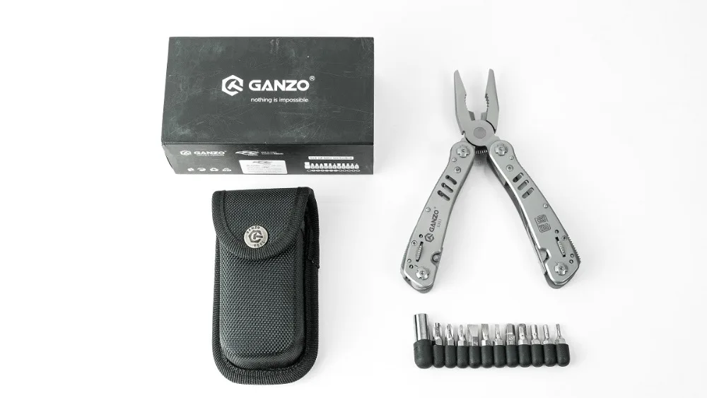 Ganzo G301 многофункциональные инструменты для повседневного использования, Многофункциональные ножи для выживания, ножницы, пила с фиксатором, долото, Многофункциональный складной инструмент, плоскогубцы