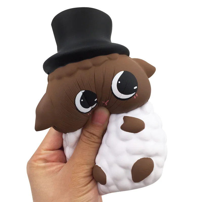 Милая шапка в виде животных овечка сжимаемая медленно восстанавливающая крем