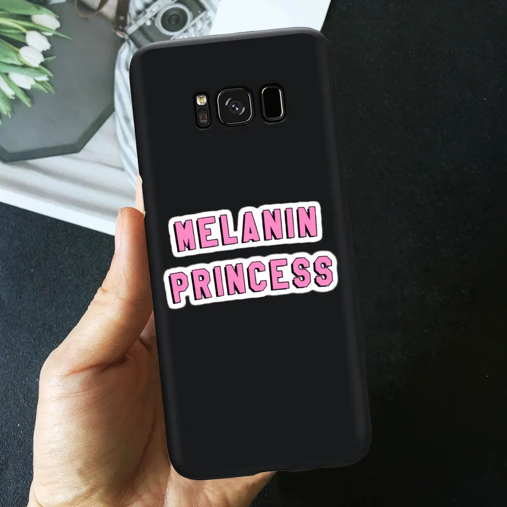 TPU A1118 Чехол для телефона Melanin Poppin queen для samsung S10 S9 S8 Plus S7 S7 Edge S10 E Afro Black Girl Magic rock Мягкий силиконовый чехол из ТПУ - Цвет: TPU A1118