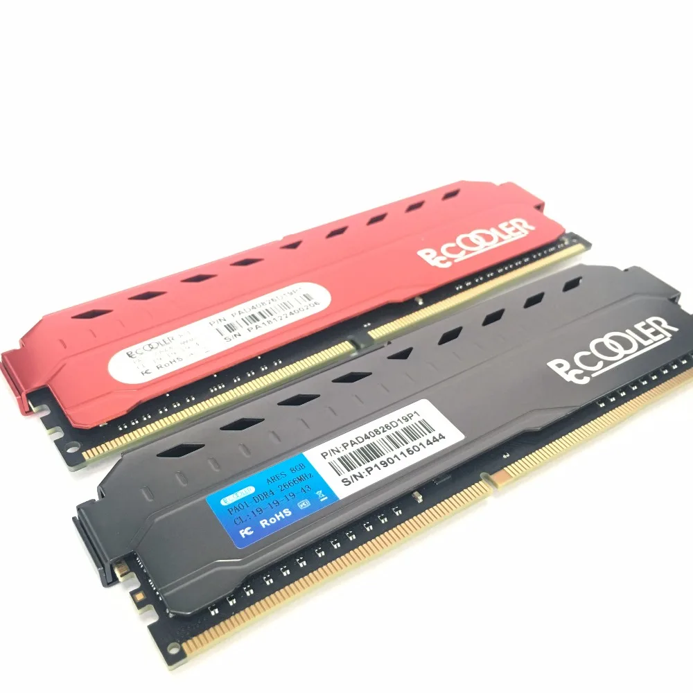 Pccooler 4GB 8GB 16GB 3200 PC Память RAM Memoria модуль компьютерный Настольный 4G 8G 16G DDR4 PC4 3200MHZ 2400Mhz