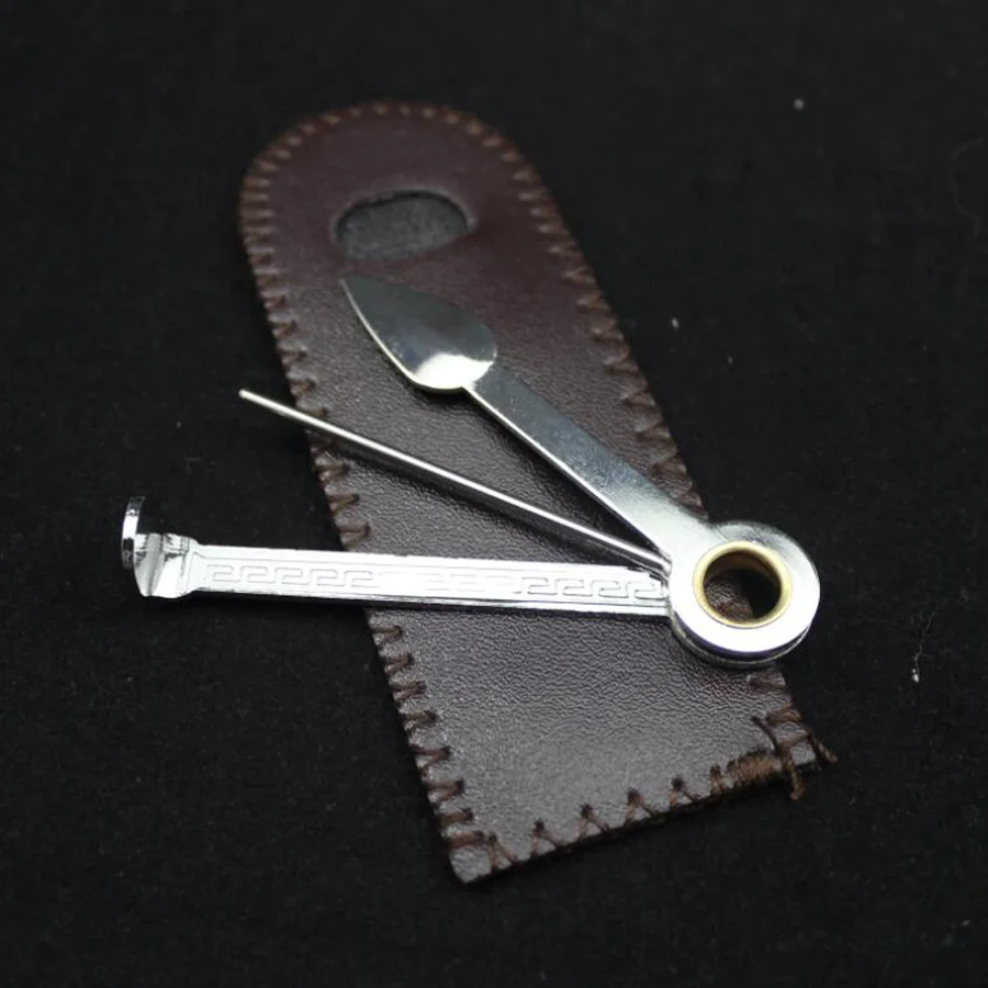 

Stainless Steel Smoking Tool Multifunction Cleaners Smoking Knife Wood Pipe Smoking Pipe Clean Accessory & Faux Leather Bag #DT