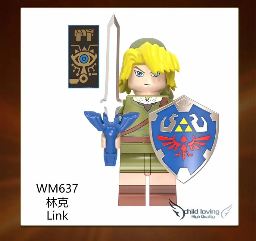 Zelda игра принцесса Zelda Link строительные блоки NinjagoINGLY куклы экшн модельные Фигурки игрушки для детей Подарки WM6053