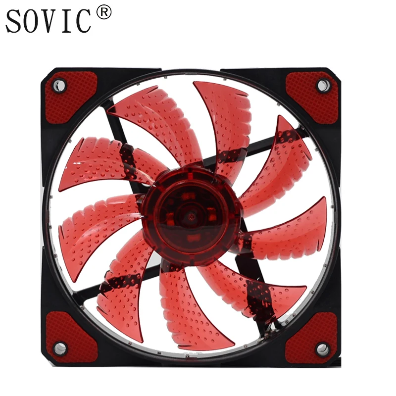 Охлаждающий вентилятор радиатора DC 12V 3PIN 4PIN 120*120*25mm 33 LED PC компьютер Корпус
