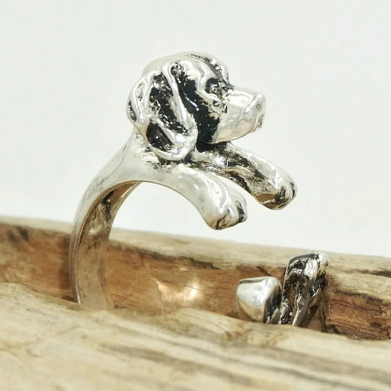 Мин. 1 шт. Новое поступление кольцо Лабрадор ретривер Кольцо Собака ювелирные