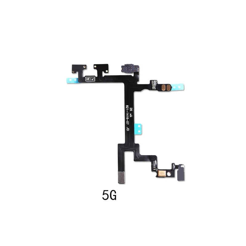 

High Quality For iPhone 4S 5 5S 5C SE 6 6S Plus Power Switch On Off Button Key Flex Cable Ribbon Flex Cable Replacement Parts