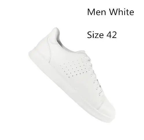 Men White Size 42 Xiaomi Mijia FreeTie мужская обувь на плоской подошве модные удобные нескользящие кроссовки из натуральной кожи для отдыха поддержка смарт-чип - Цвет: Men White Size 42