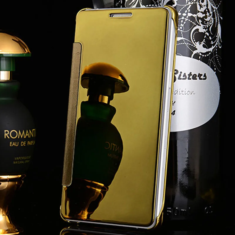 S6 edge Mirror Leather case For Samsung Galaxy plus Transparent Plastic Case Coque | Мобильные телефоны и аксессуары