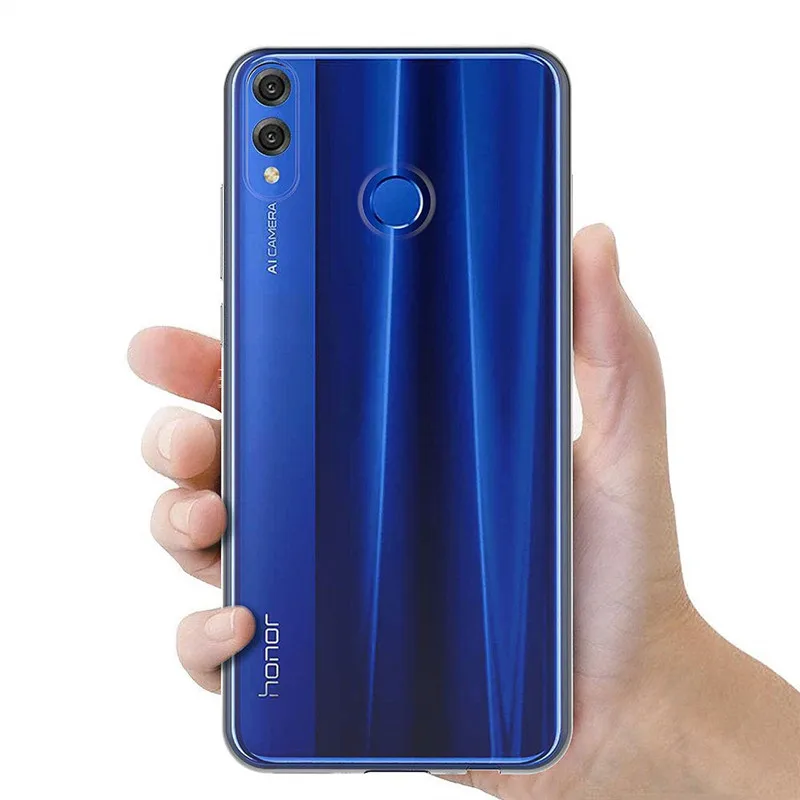Чехол для Honor 8X мягкий силиконовый прозрачный чехол накладка телефона Huawei 8 X Honor8X