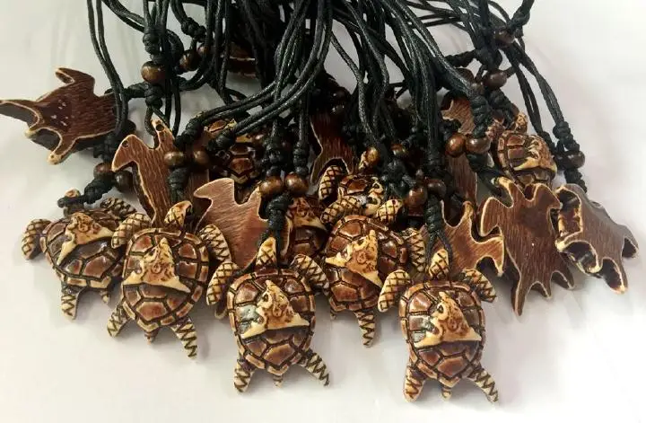 

10 шт. китайские аксессуары, резная резина, черепаха, хлопковый шнур, имитация ожерелья