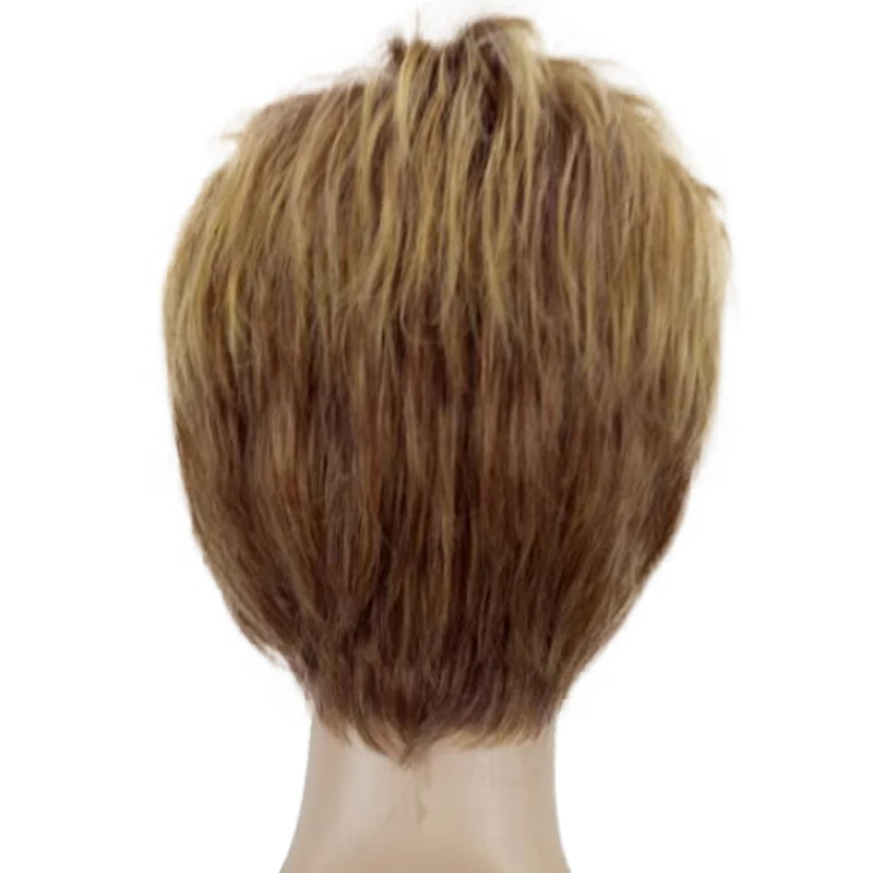 HAIRJOY синтетические волосы женские светлые Короткие слоистые вьющиеся парик 4 цвета доступны