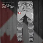 Канадские Canadians CA CAN Мужские штаны, джоггеры, спортивный костюм, спортивные штаны, спортивные штаны, спортивные, флисовые, тактические, повседневные, Национальный стиль, леггинсы