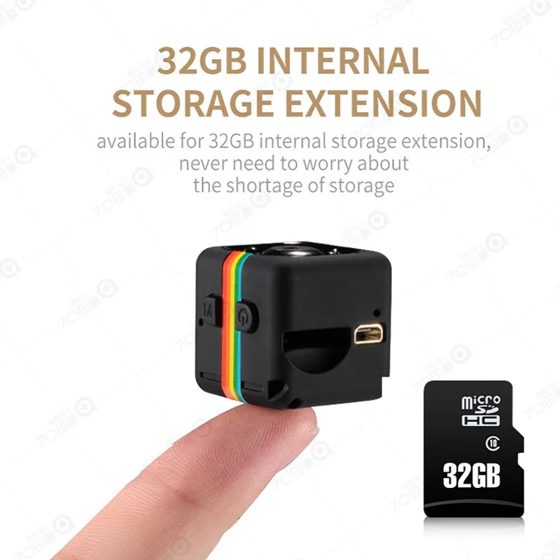 Мини Камера 1080P HD Малый cam Сенсор Ночное видение видеокамера DV Регистраторы SQ11 Micro