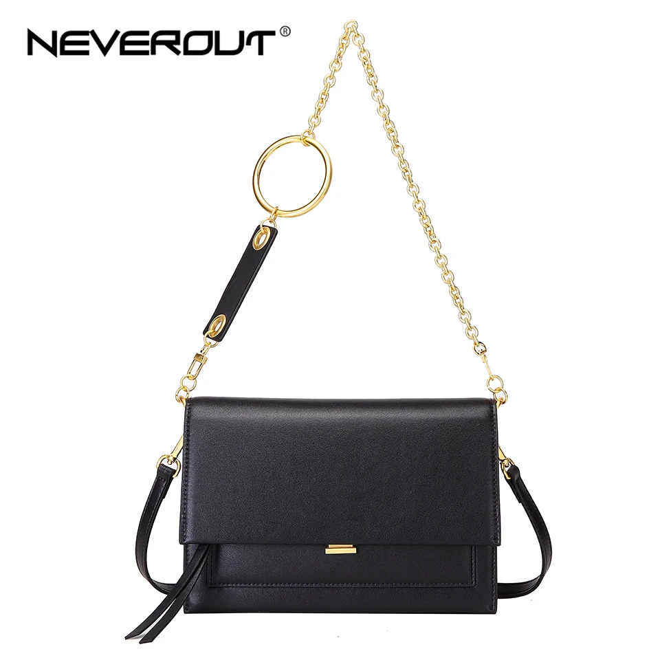 NEVEROUT 2019 Дамские кожаные сумки твердые маленькая цепь сумка конверт для женщин