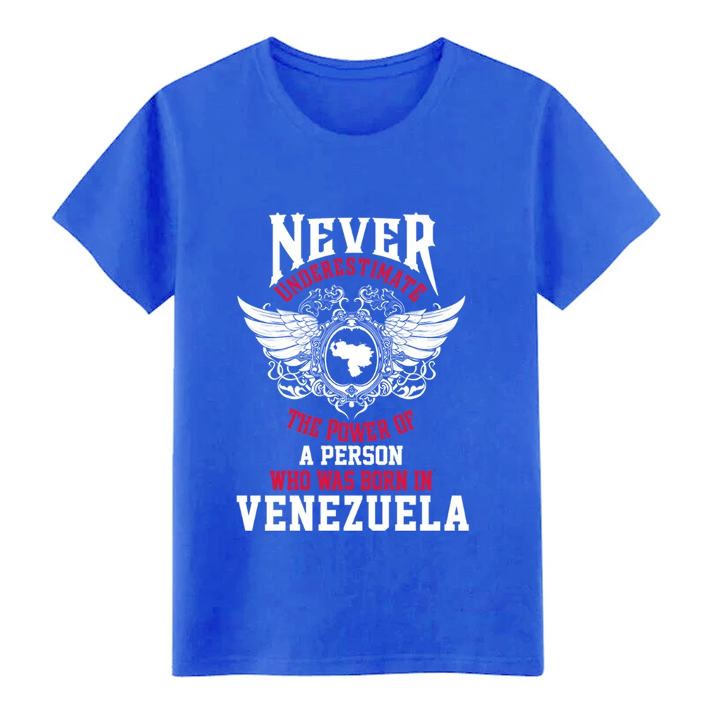 Мужская футболка Venezuela Power of a person borned in venezuela с рисунком S XXXL одежда для фитнеса
