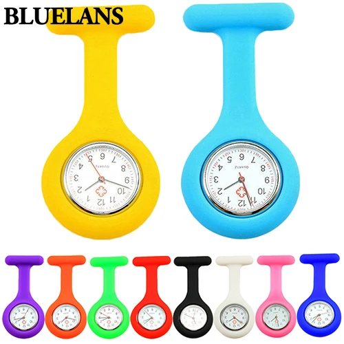 Симпатичные Силиконовые часы Медсестры Брошь Fob Карманный Туника кварцевые