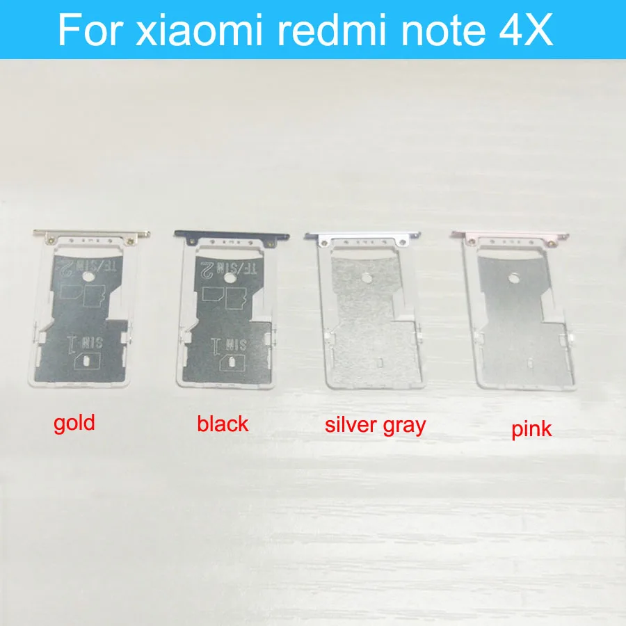 Для Xiaomi Redmi Note 4X Note4X SIM/ Micro SIM карты лоток держатель SD адаптер|Корпусы и рамки для