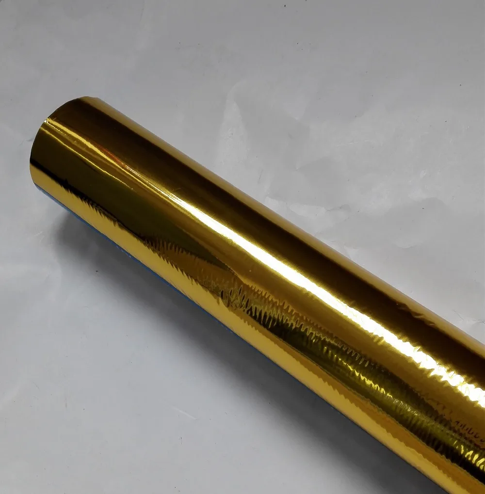 Hot stamping foil gold color 101 for paper and plastic 64cm x120m