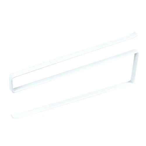 White Rack Железный ткани Бумага хранения решетка-держатель двери шкафа Органайзер Пластик пленка для обертывания Полотенца полки кухонные принадлежности, аксессуары - Цвет: White Rack