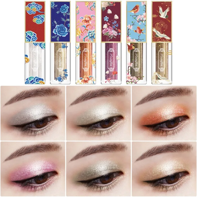 Лидер продаж! Новинка набор жидких мерцающих теней для век в китайском стиле