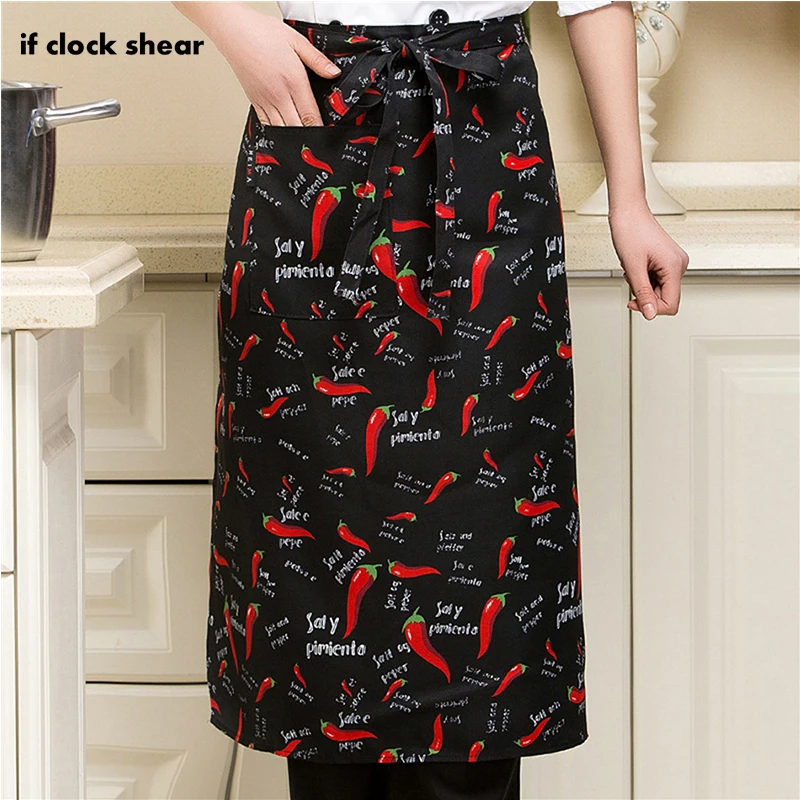 Wholesale price Women's Striped Kitchen Apron Men's Useful Cooking Grid Adjustable Chef Accessories Kitchen Apron new coat chef