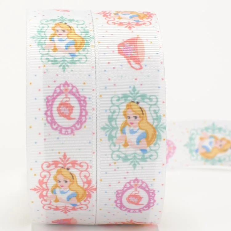 Корсажная лента принцессы Алисы 7/8 &quot 22 мм с рисунком ручной работы для волос