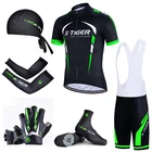 Летний большой велосипедный комплект X-Tiger! Мука зеленая профессиональная велосипедная одежда быстросохнущая гоночная велосипедная одежда велосипедный комплект из Джерси