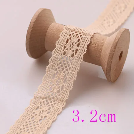 3 yard 3.2cm 3 ярда хлопчатобумажная кружевная ткань для дома аксессуары для украшения одежды Домашний текстиль материалы DIY Руководство dentelle - Цвет: 3 yard 3.2cm