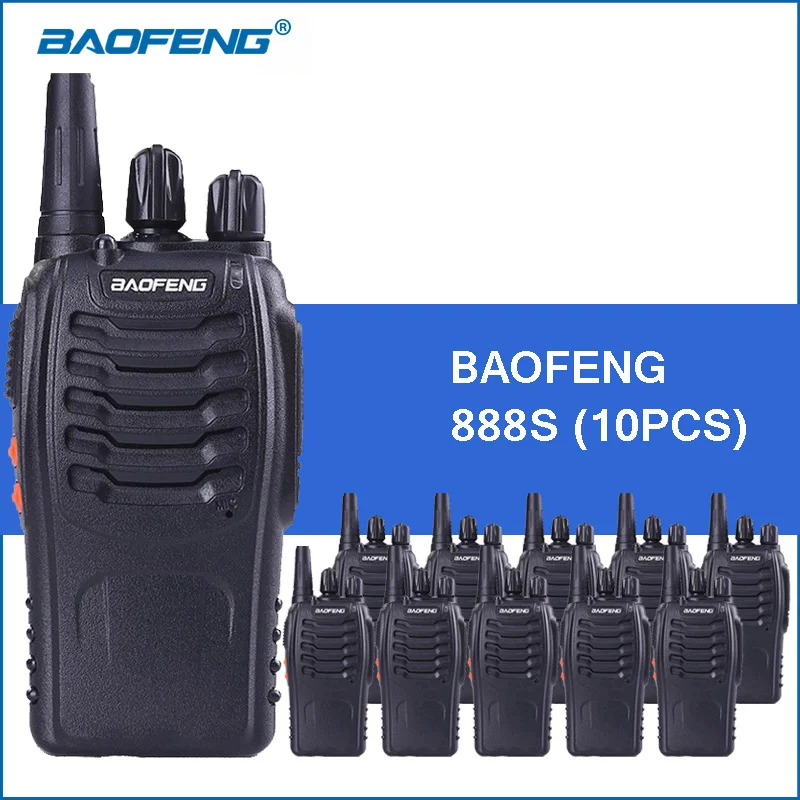 10 шт./лот Baofeng 888S портативная рация UHF BF двухстороннее радио Transciever портативное