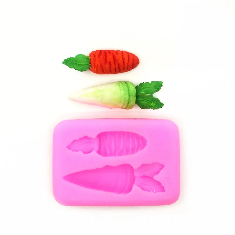 Силиконовые формы для моркови мыла помадки выпечки торта силиконовые