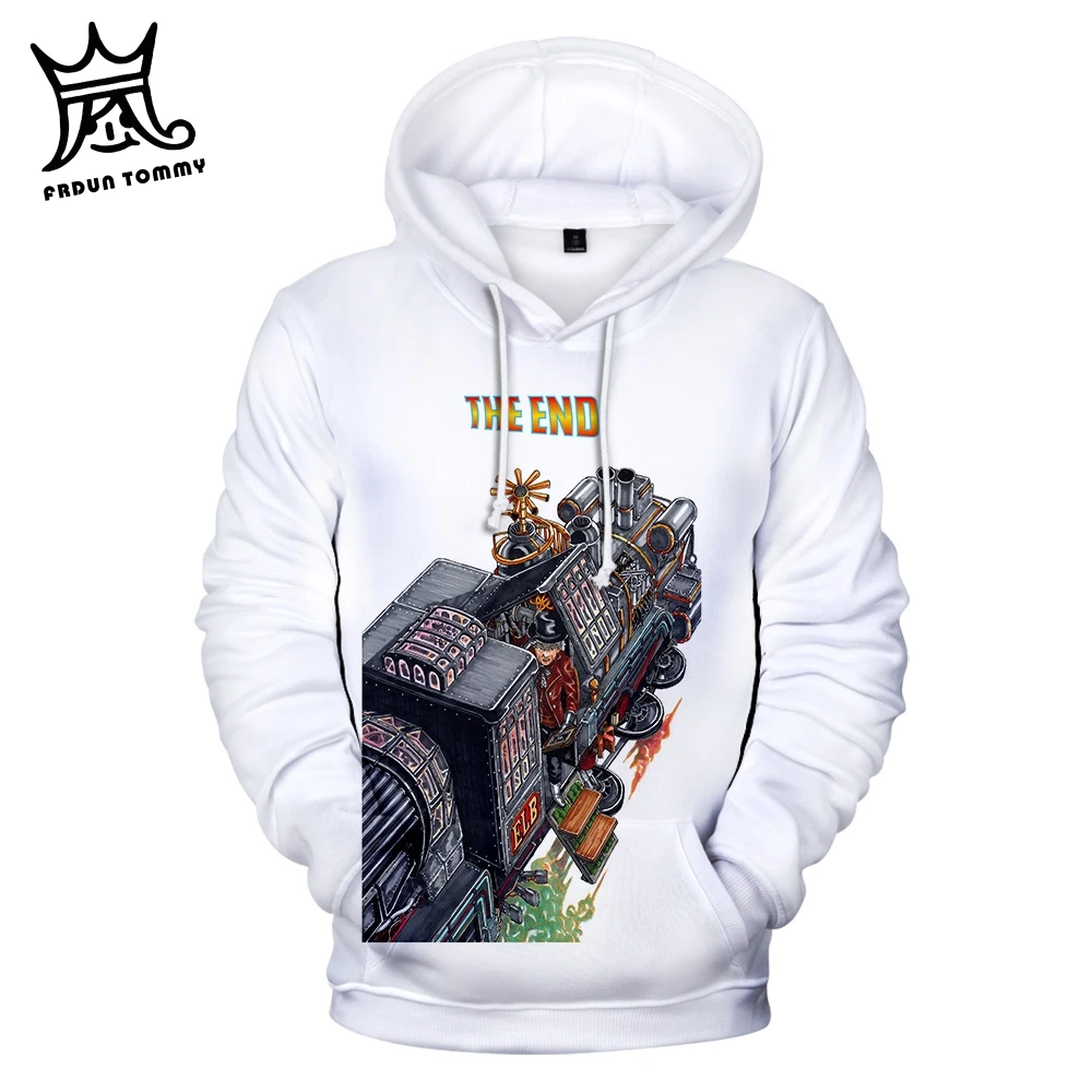 Back to the Future men Hoodies Race car Design hoodies Sweatshirt Long Sleeve movie Clothes 2019 film | Мужская одежда