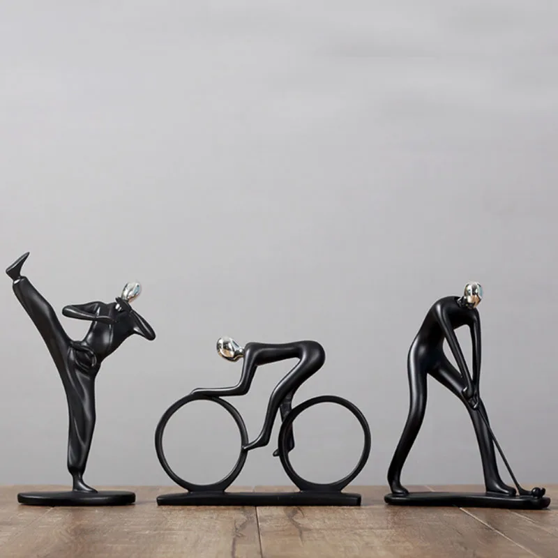 Скандинавская простая спортивная мужская велосипедная музыкальная статуя для