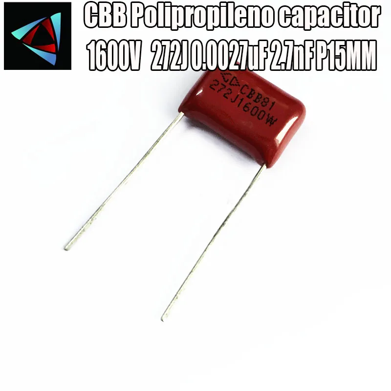 16 шт 1600V 1.6KV 272J 0 0027 мкФ 2.7nF P15 полипропиленовый пленочный конденсатор шаг 15