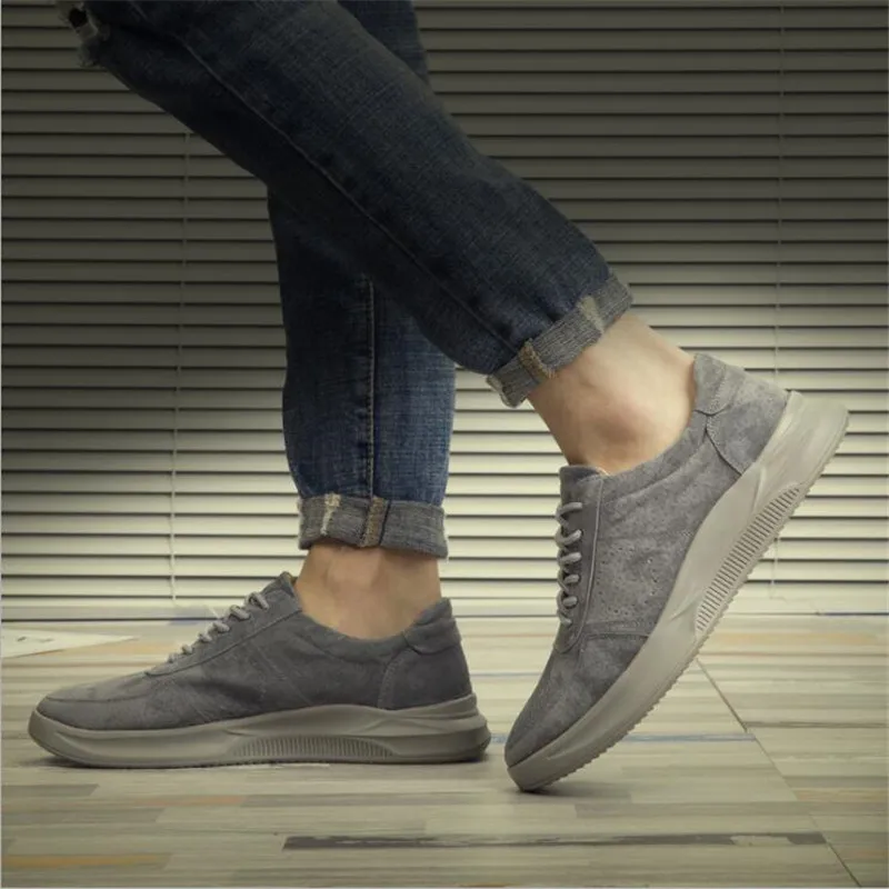 movechain Men's Fashion Clunky Sneakers Mens Casual Lace-Up Breathable Shoes Man Young Trendy Outdoor Flats Sizes EU 38-48 |