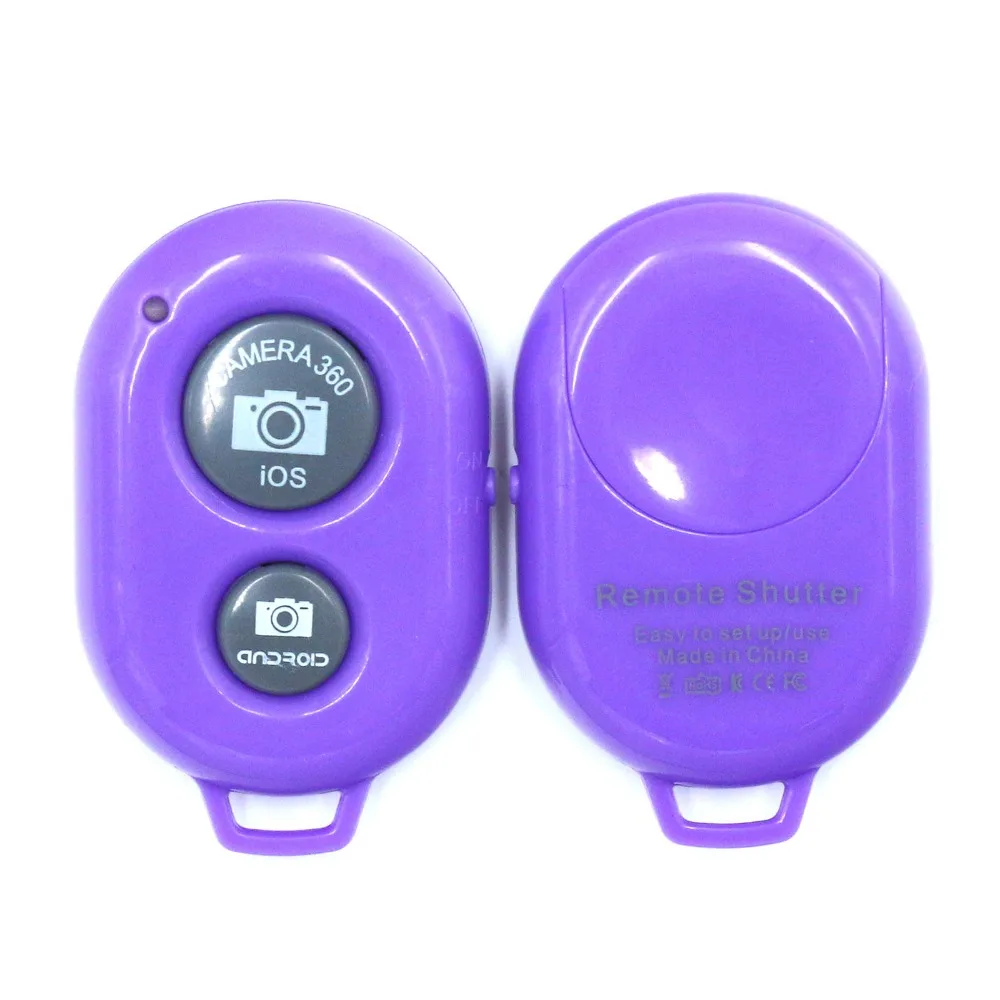 

Новое поступление 10 шт. беспроводной Bluetooth телефон камера Пульт дистанционного управления затвор фиолетовый