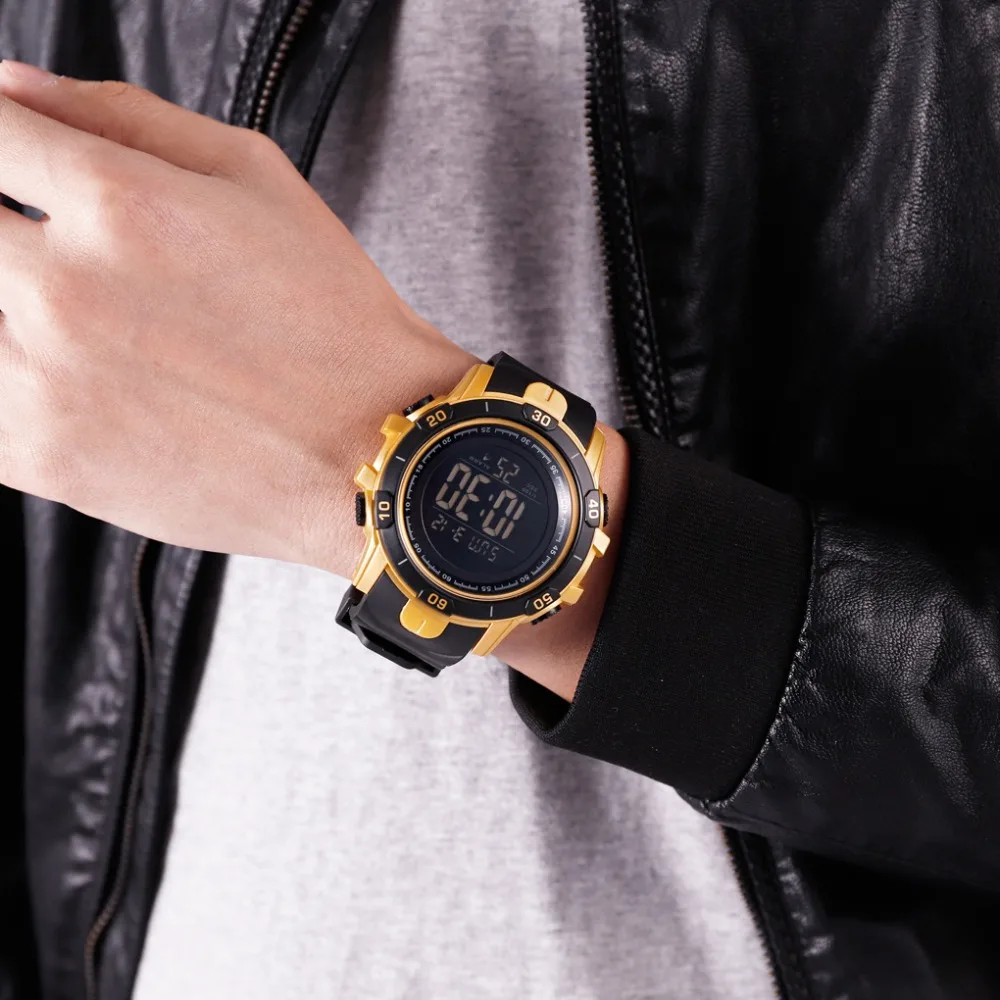 SKMEI Outdoor Sports Watches Men Fashion Waterproof Digital Watch Men's Wrist Alarm Clock Relogio Masculino | Наручные часы