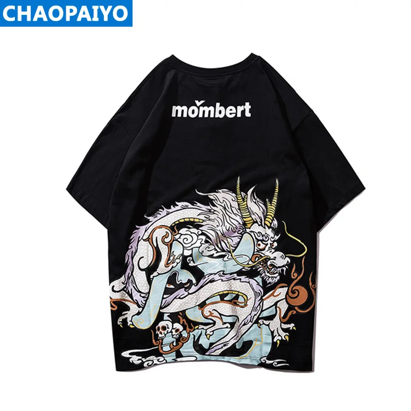 CHAOPAIYO/2019 летняя трендовая мужская одежда с короткими рукавами молодежная