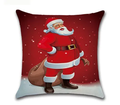 Christmas 9 Рождественские украшения для дома, подушка с Санта Клаусом, подушка, елочные украшения, Рождественский подарок на год - Цвет: Christmas 9