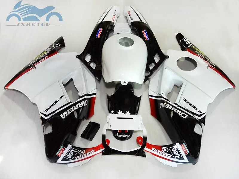Полные комплекты обтекателей для HONDA 1991 1992 1993 1994 CBR 600 F2 Белый Черный дорожный
